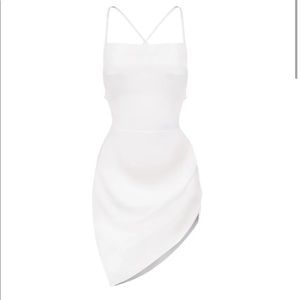 White Asymmetrical Dress